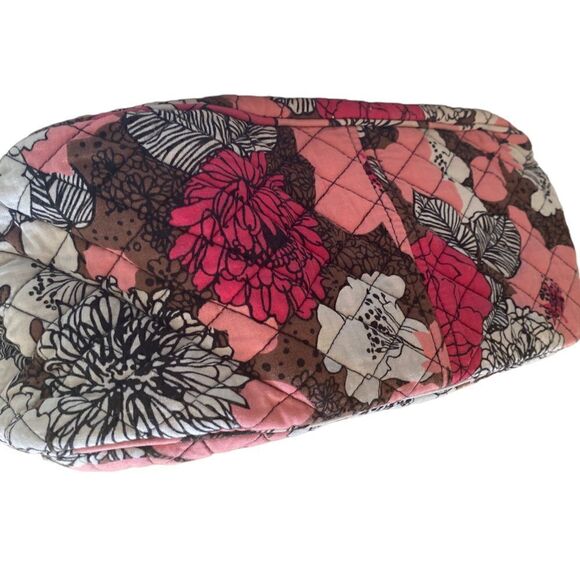 Vera Bradley 3 Pocket Tote - Mocha Rouge - Picture 2 of 5